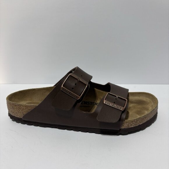 Birkenstock Men’s Arizona Dark Brown Sandals, Size 9M, EUR 42 main image 5
